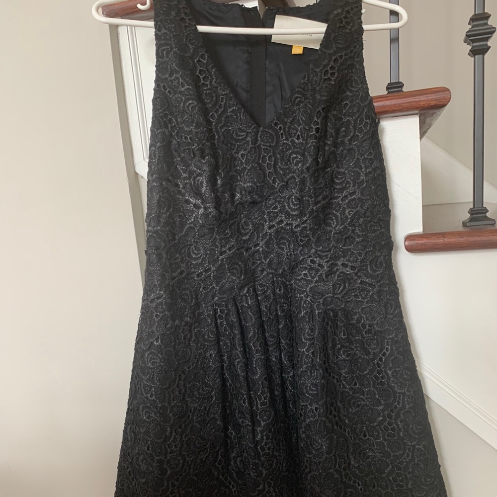 Anthropologie Leifsdottir black cocktail dress